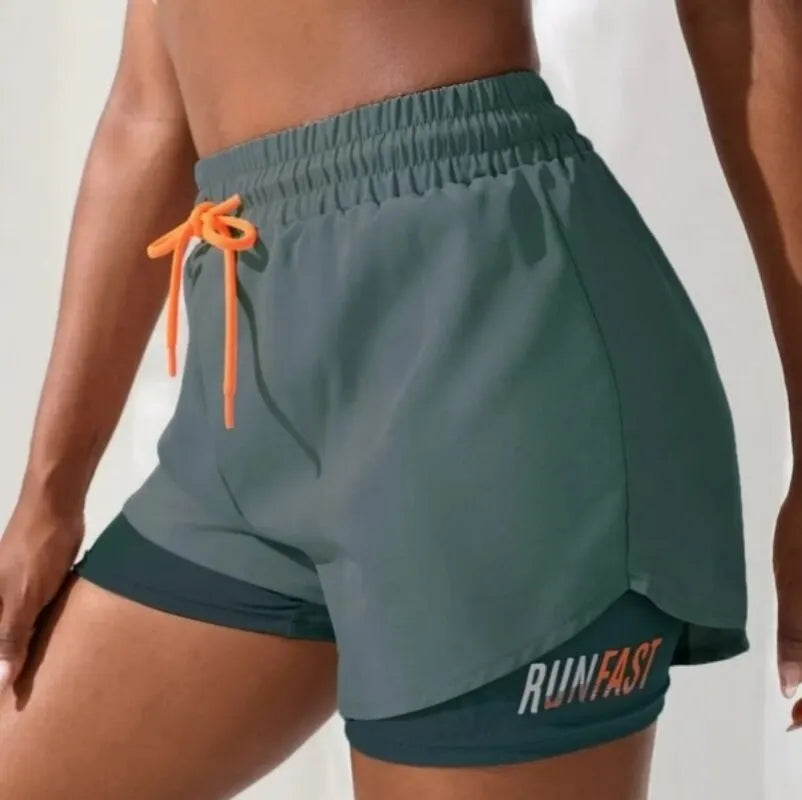 Shorts Feminino Cintura Alta | Yoga e Corrida