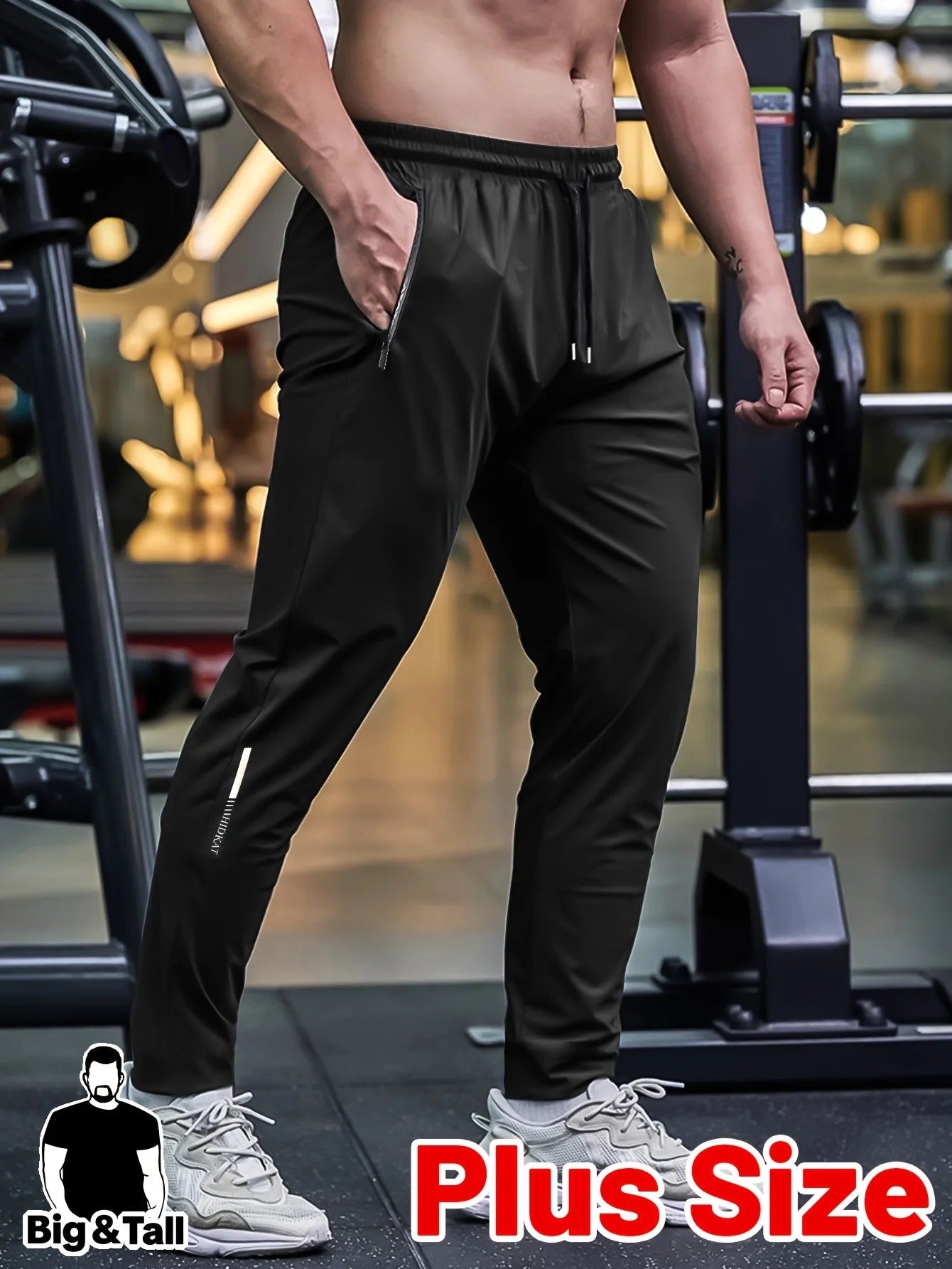Calça Masculina Fitness Jogger com Elástico
