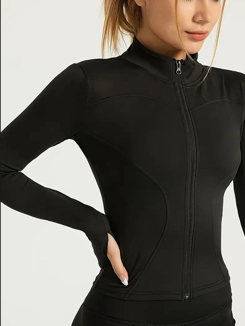 Jaqueta Fitness Feminina Slim Fit