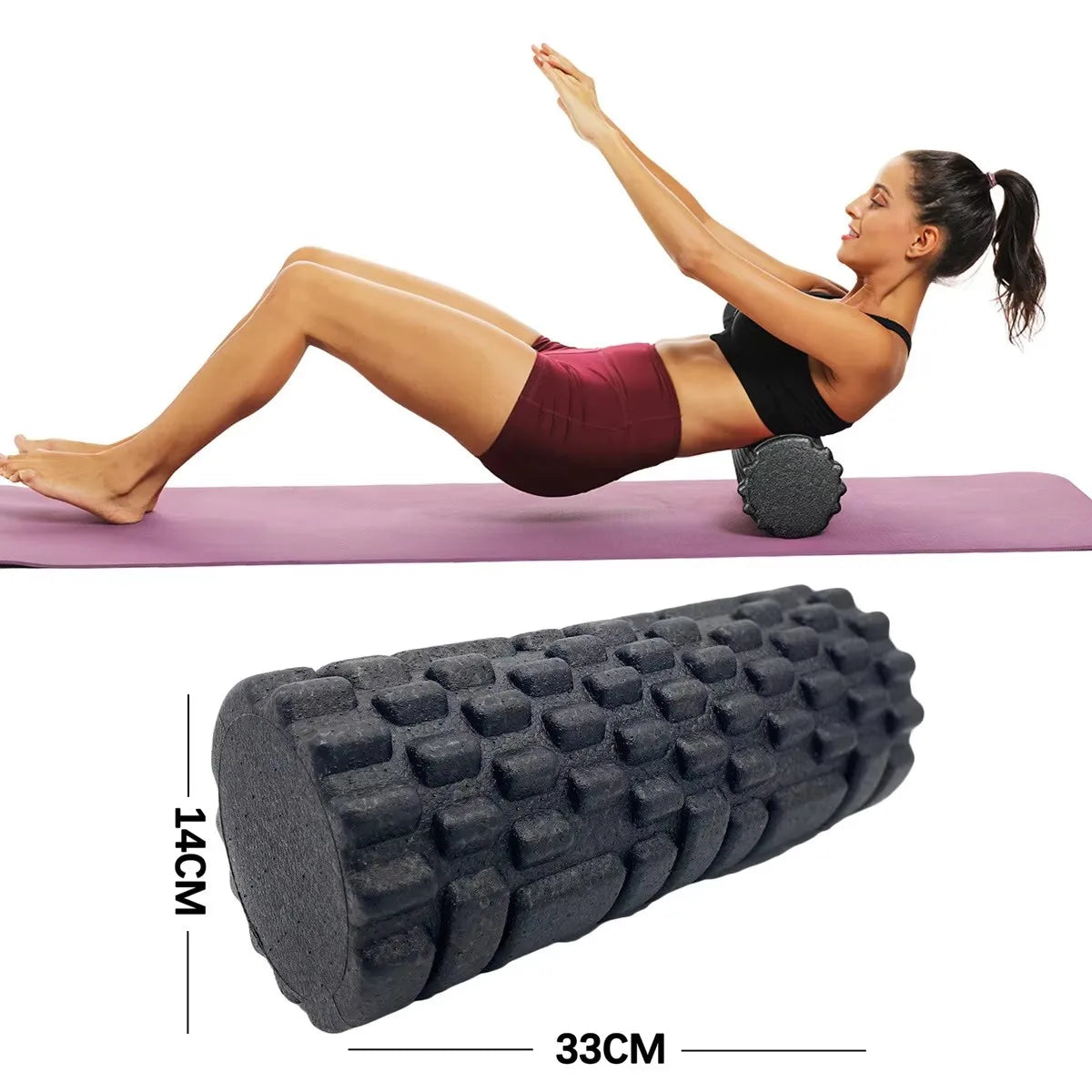 Rolo de Massagem Foam Roller Fitness