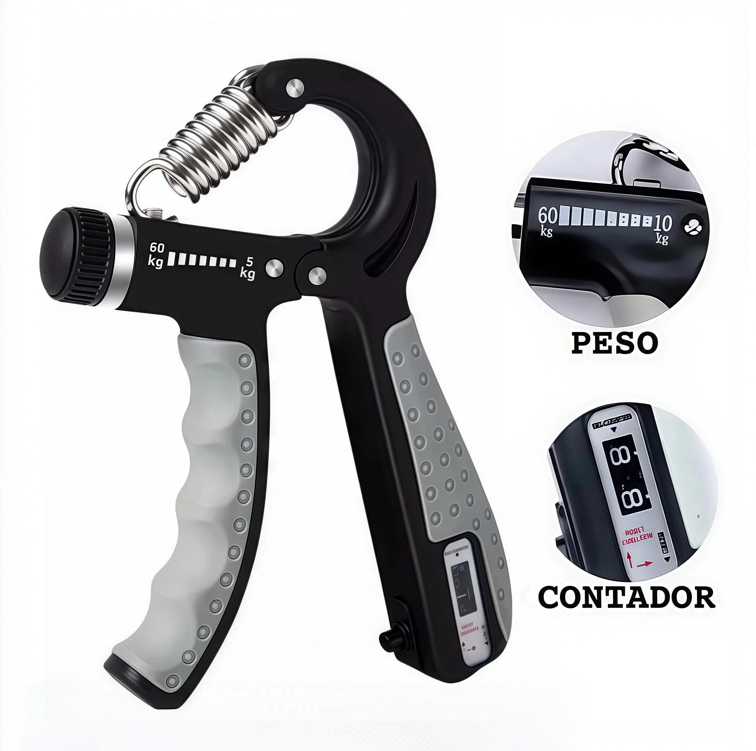 Handgrip 5 a 60kg | Com ou Sem Contador