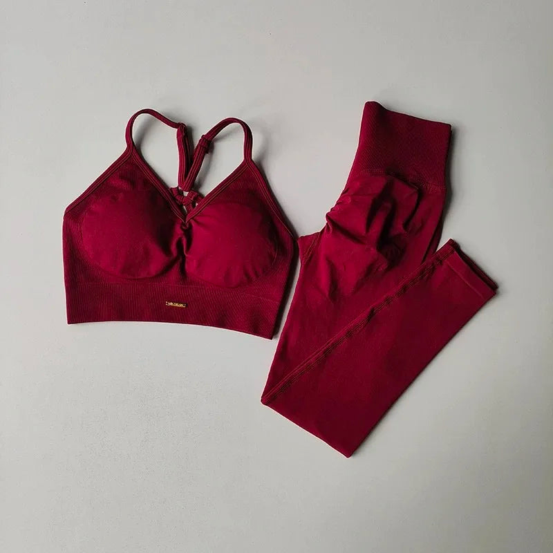 Conjunto Fitness Feminino Cintura Alta — Yoga e Corrida