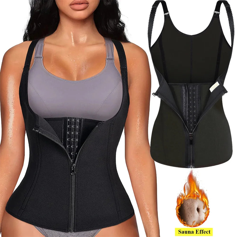 Cinta Modeladora com Zíper | Body Shaper Feminino Tummy Control