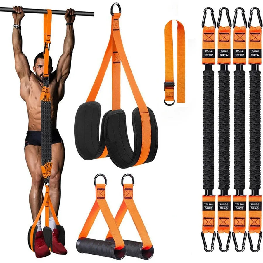 Kit Elástico de Resistência | Treino, Pull-up e Alongamento