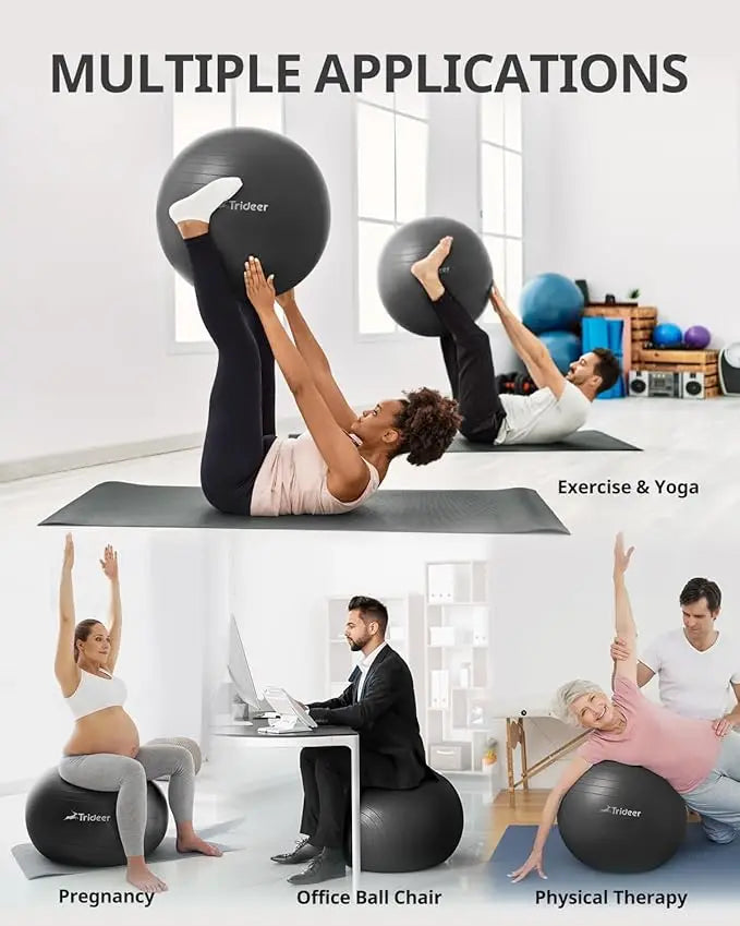 Bola de Pilates e Yoga | 55, 65 e 75 cm