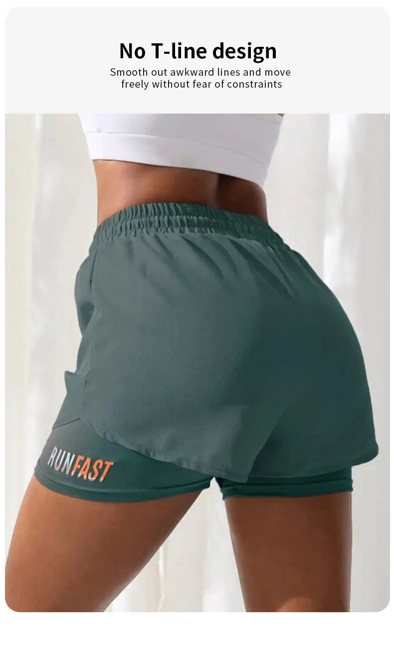 Short Fitness Feminino - Cintura Alta e Design Duplo