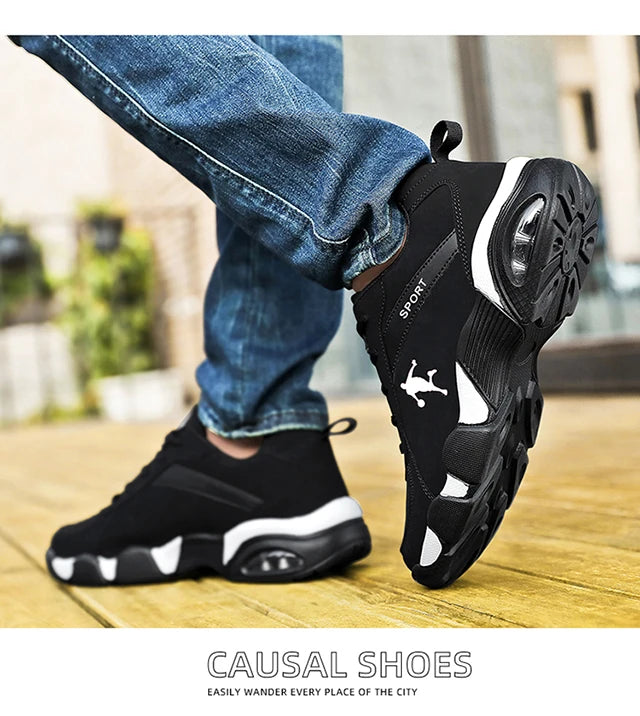 Tênis Masculino Casual | Couro Sintético e Solado EVA