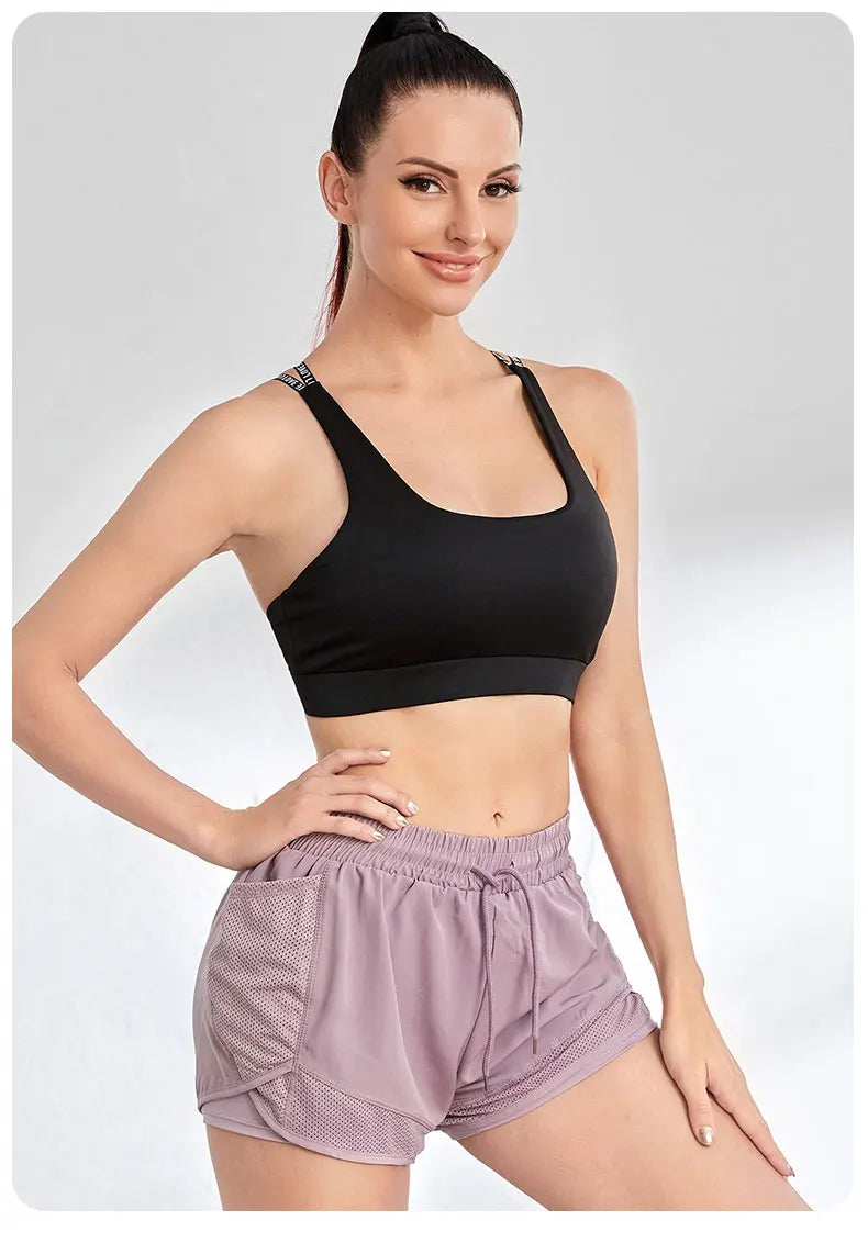 Short Feminino com Bolsos – Yoga e Corrida