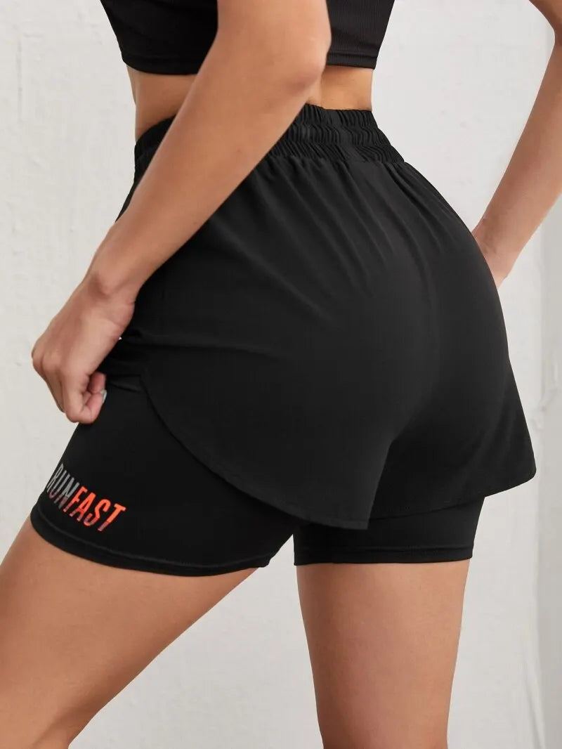 Shorts Feminino Cintura Alta | Yoga e Corrida
