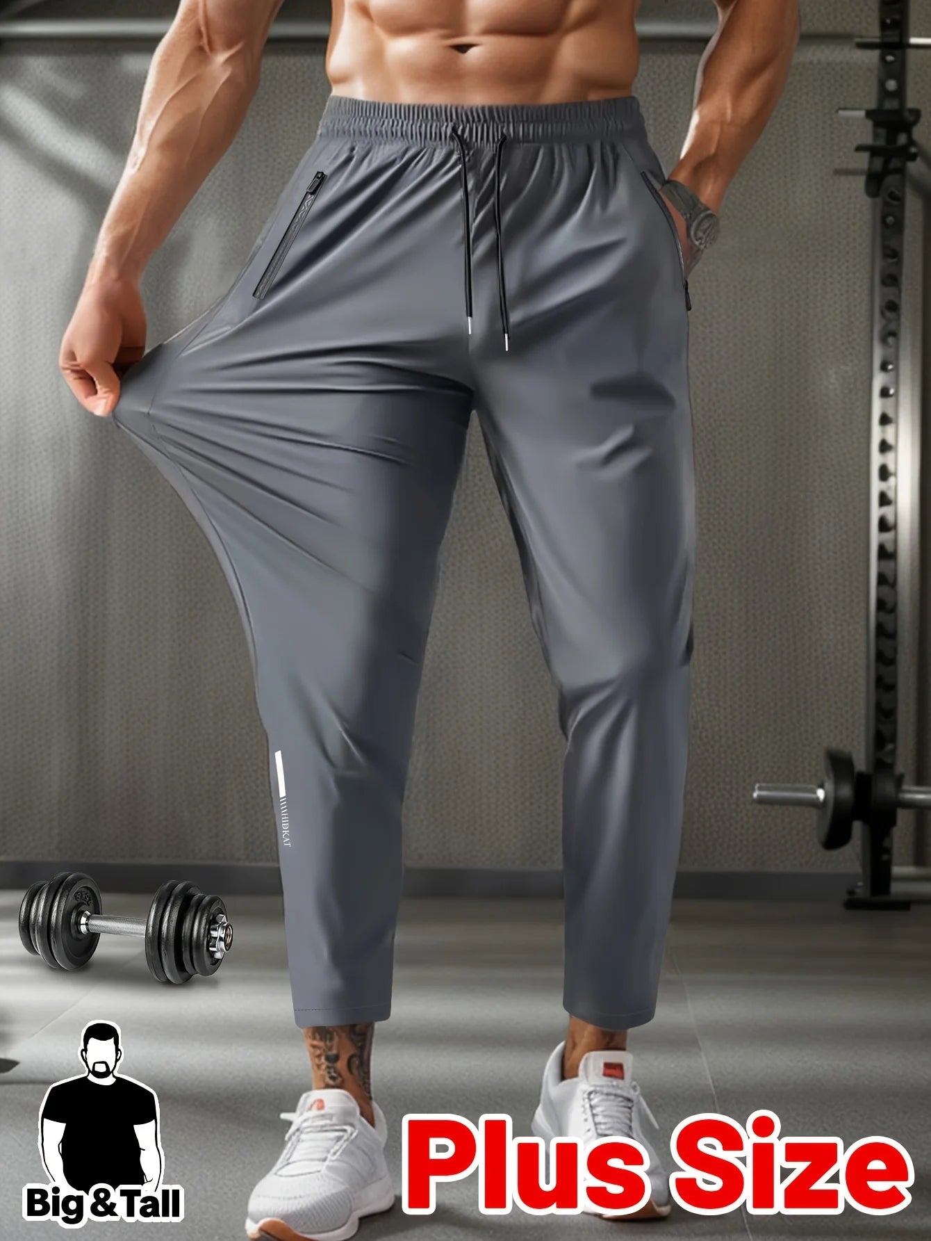 Calça Masculina Fitness Jogger com Elástico