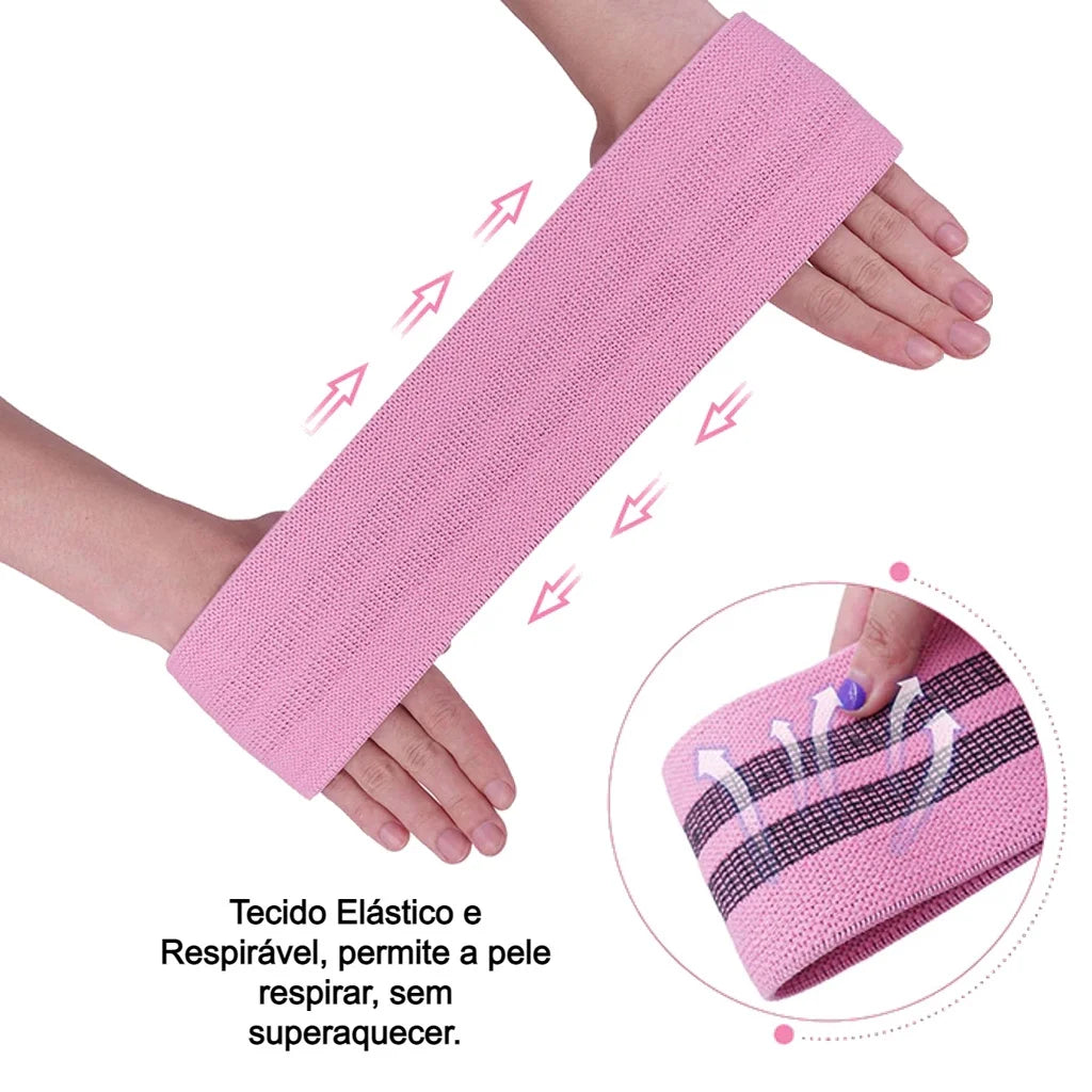 Faixas Elásticas de Resistência | Kit 3 Níveis