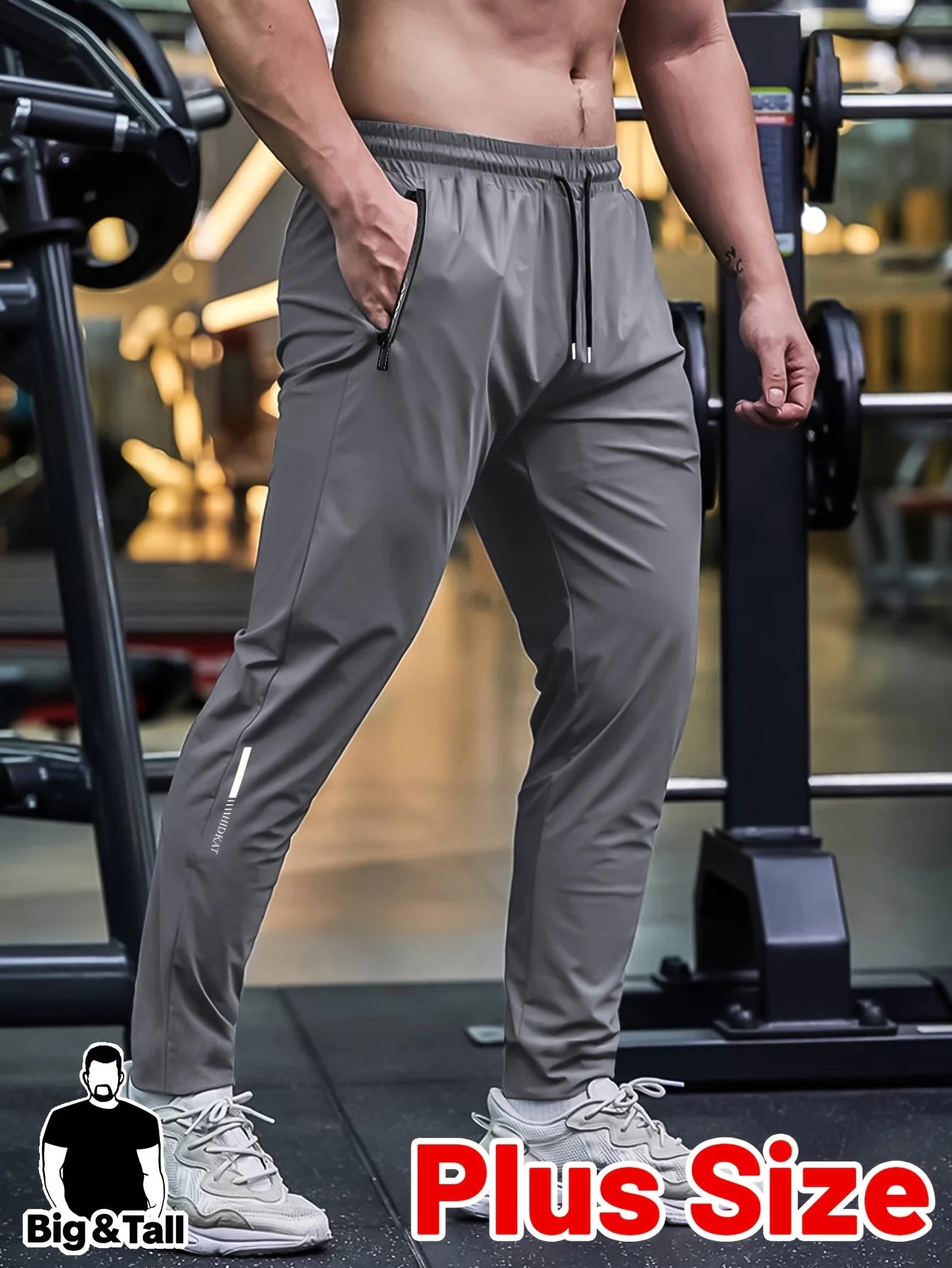Calça Masculina Fitness Jogger com Elástico