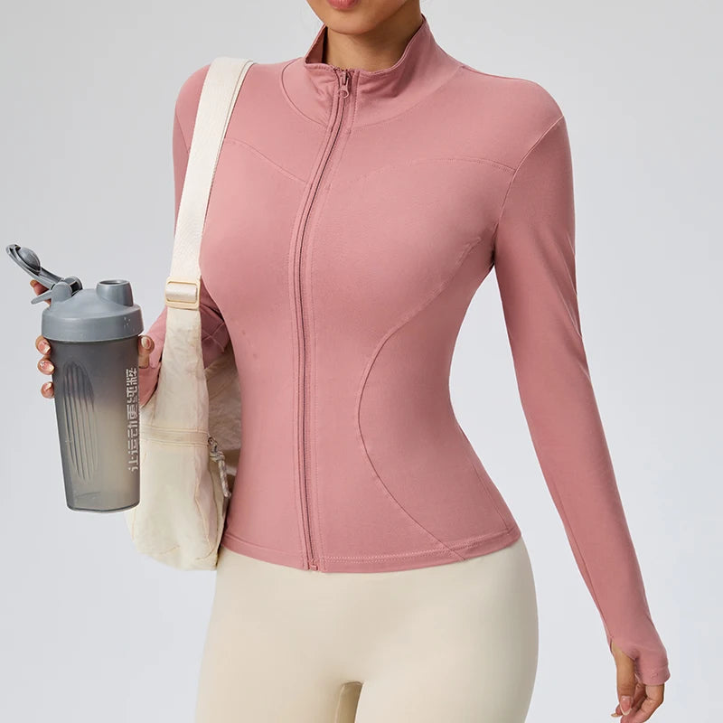 Jaqueta Fitness Feminina Slim Fit
