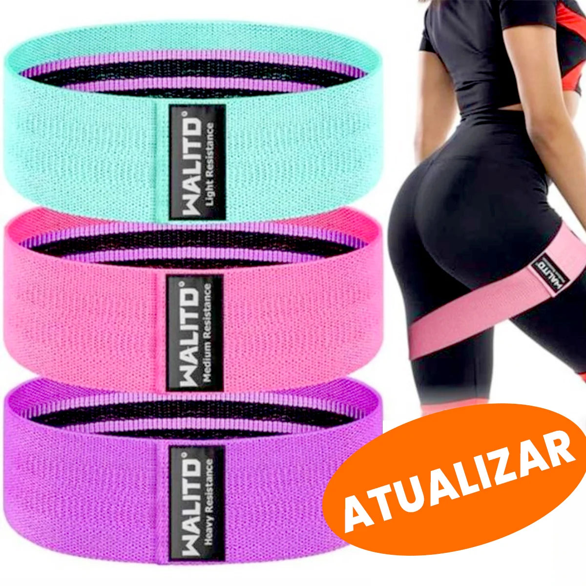 Faixas Elásticas de Resistência | Kit 3 Níveis