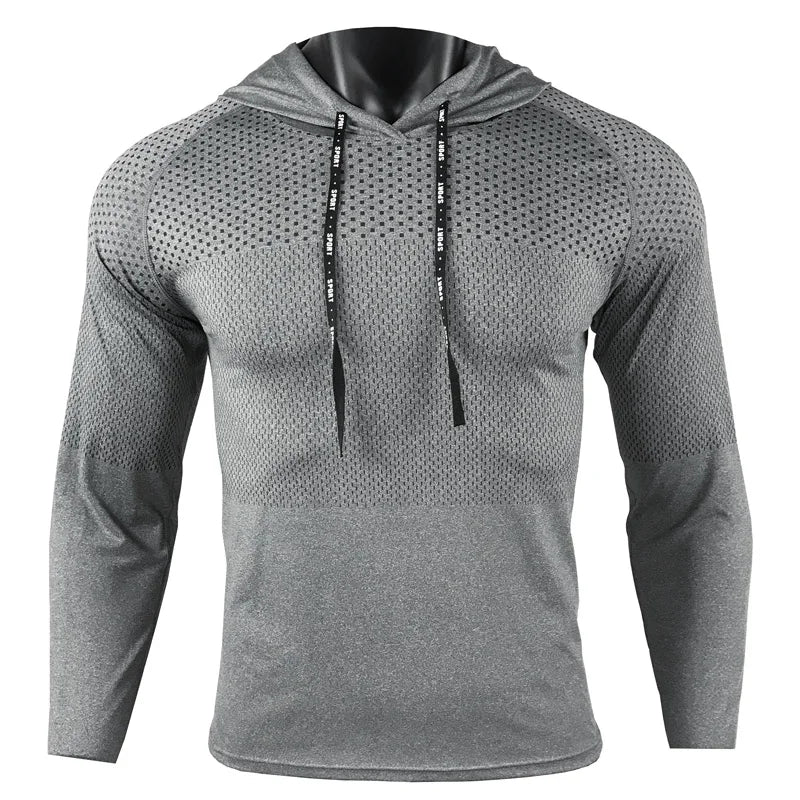 Camiseta Esportiva Masculina com Capuz —  Treino e Corrida