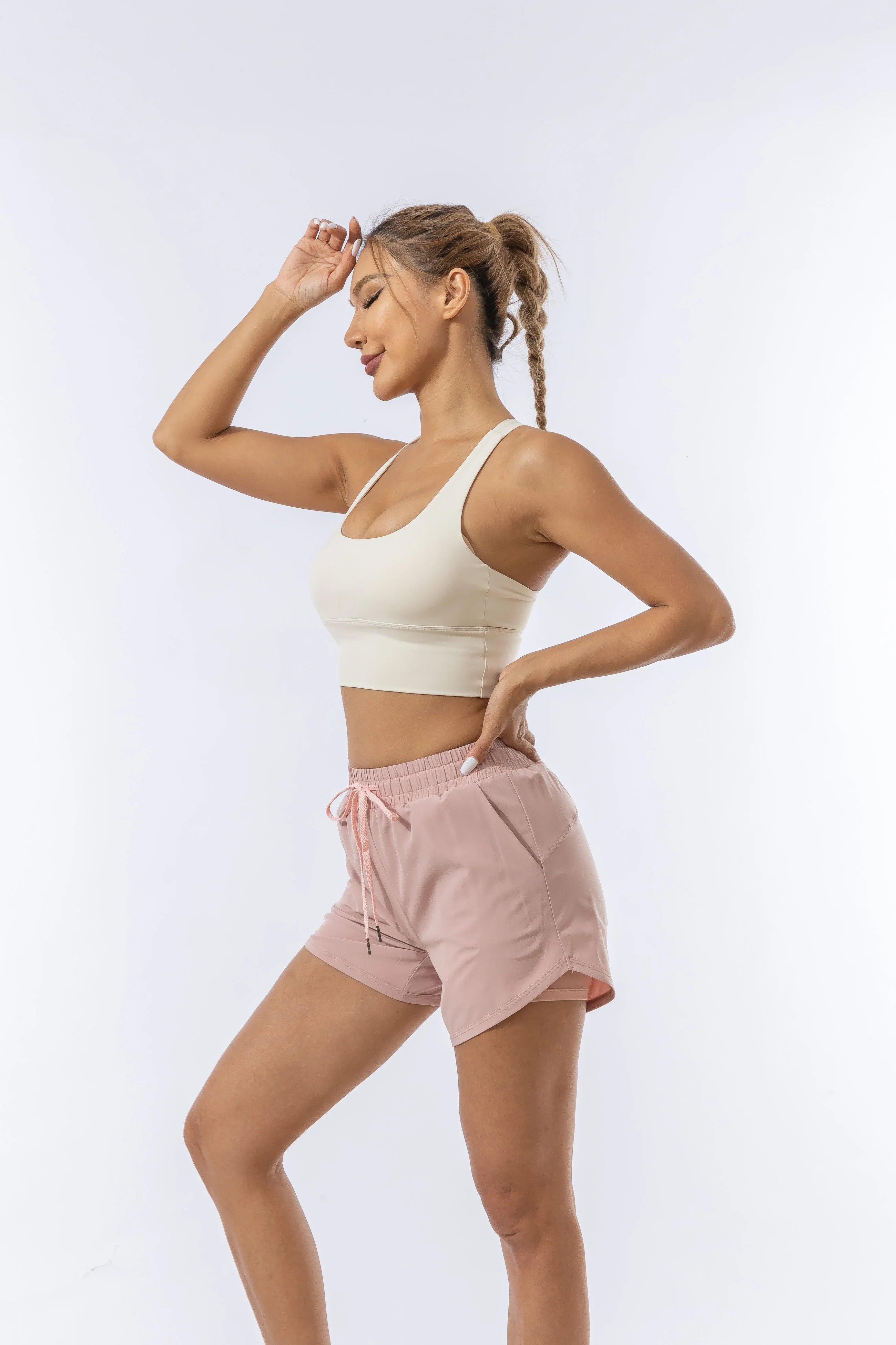 Short Feminino Esportivo – Secagem Rápida e Anti-Transparência