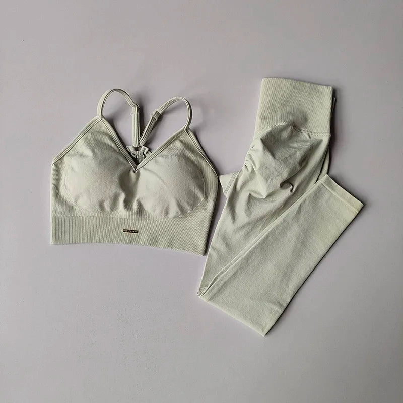 Conjunto Fitness Feminino Cintura Alta — Yoga e Corrida