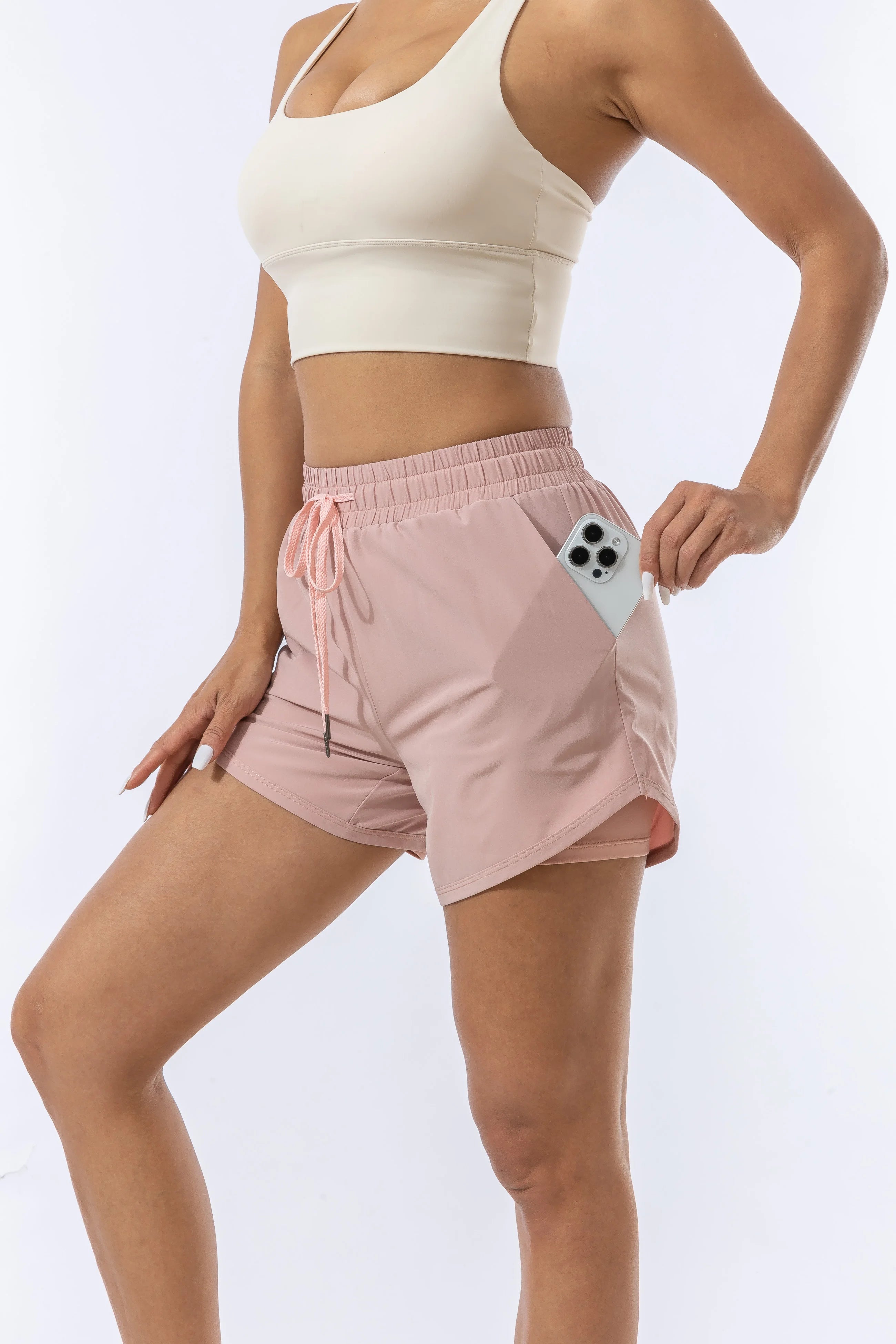Short Feminino Esportivo – Secagem Rápida e Anti-Transparência