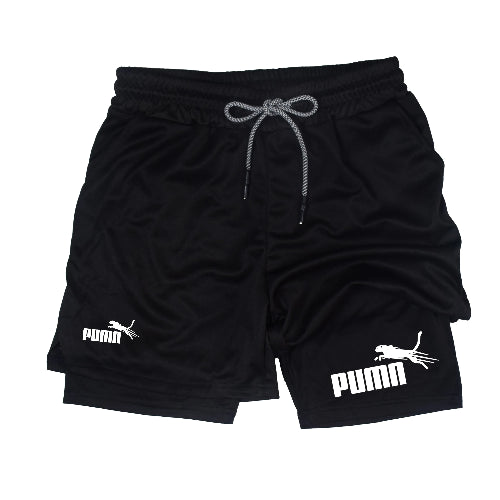 Shorts Masculino 2 em 1 com Compressão