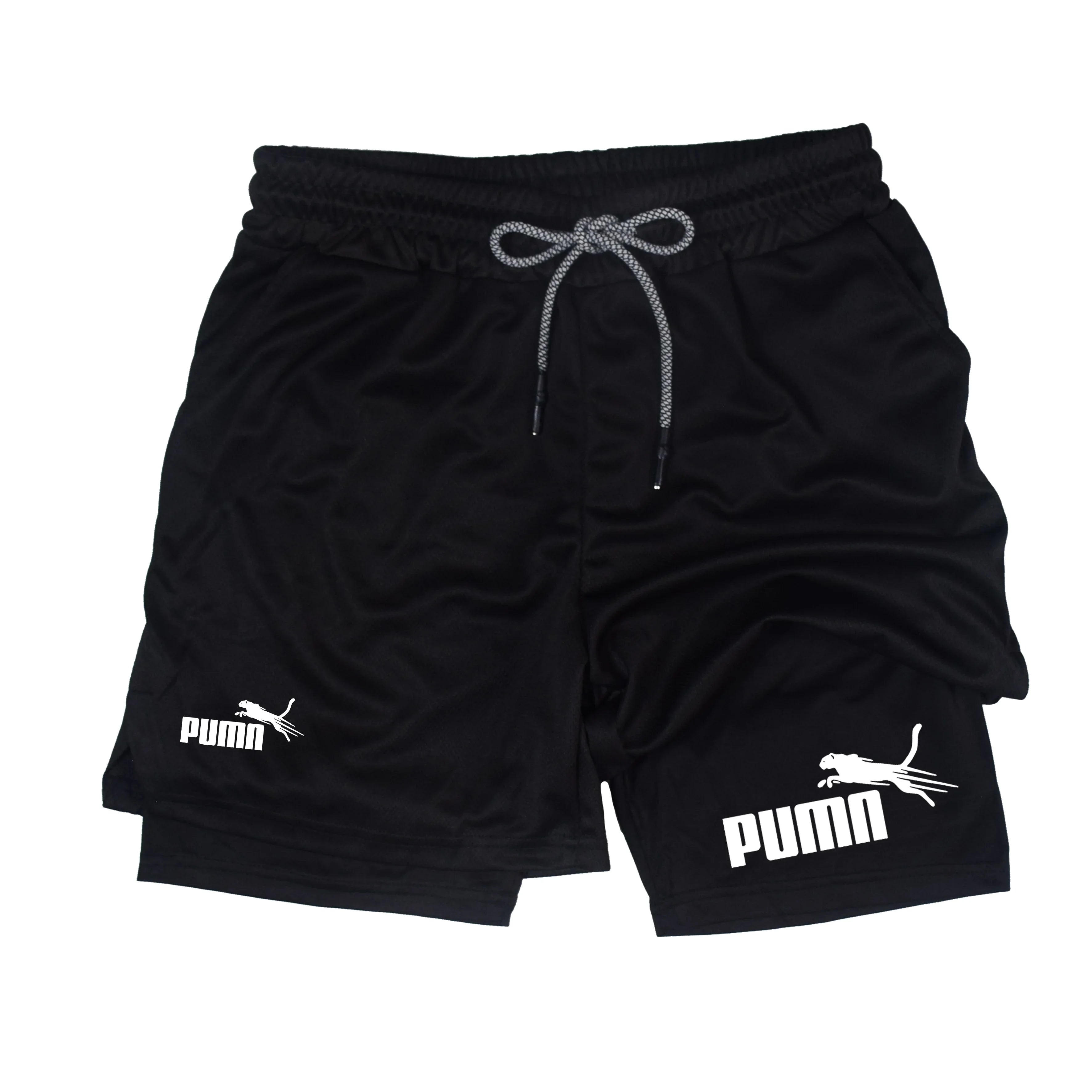 Short Masculino 2 em 1 com Compressão