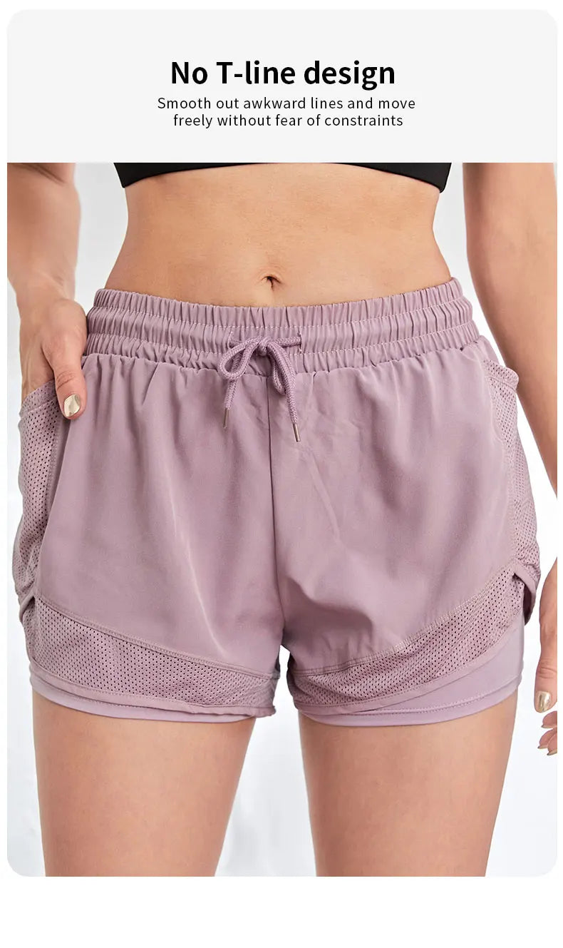 Short Feminino com Bolsos – Yoga e Corrida