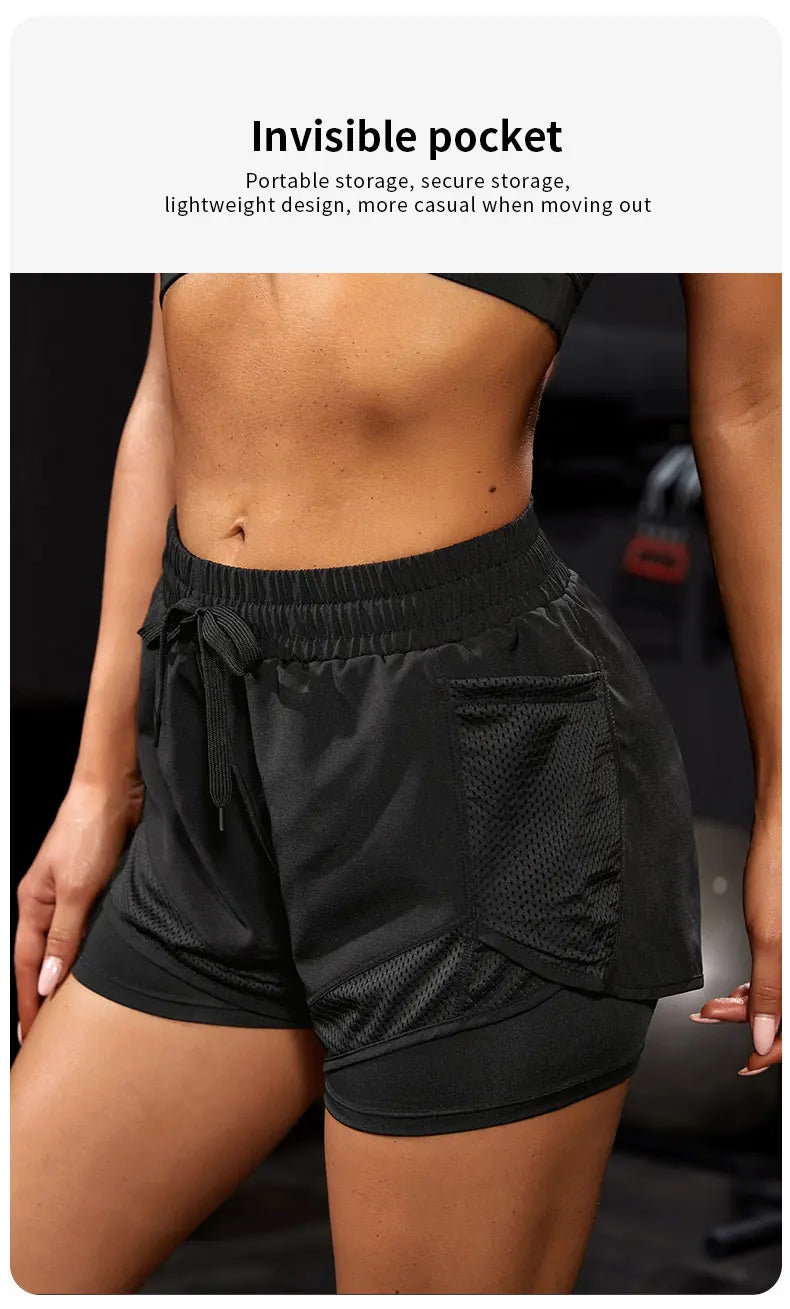Short Feminino com Bolsos – Yoga e Corrida