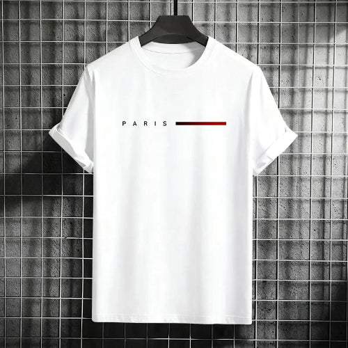 Camiseta Masculina Estampa Paris — Algodão Premium
