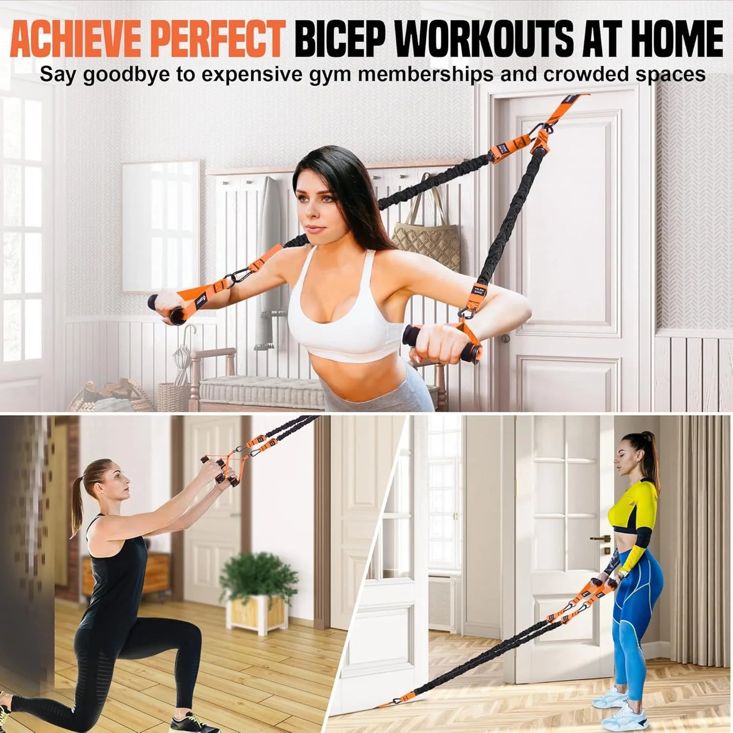 Kit Elástico de Resistência | Treino, Pull-up e Alongamento