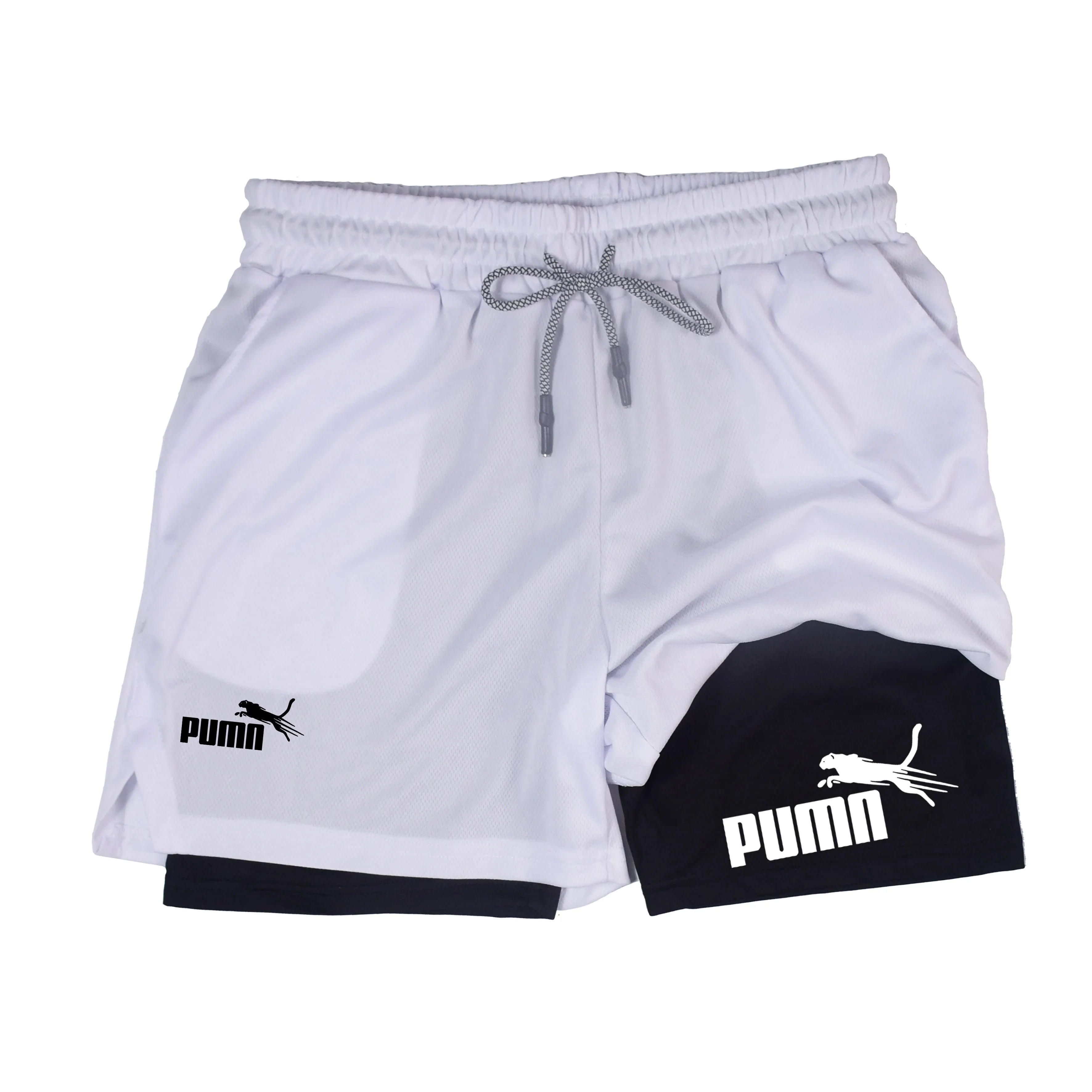 Short Masculino 2 em 1 com Compressão