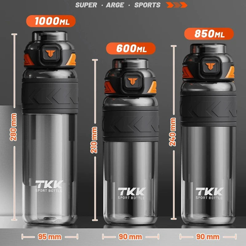 Garrafa Esportiva Tritan BPA Free | 600ml, 850ml e 1L com Canudo