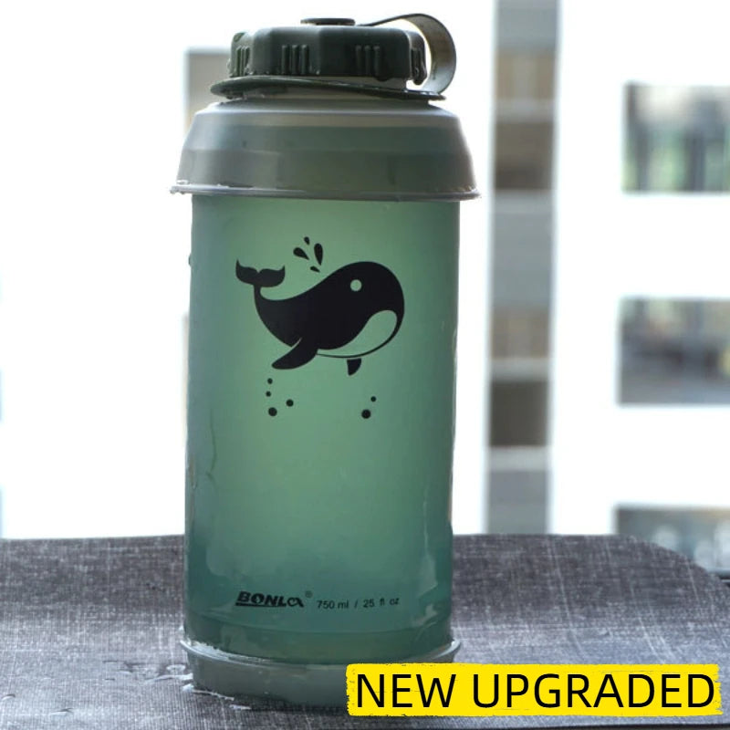 Garrafa de Água 750ml Dobrável BPA Free — Esportes e Aventura