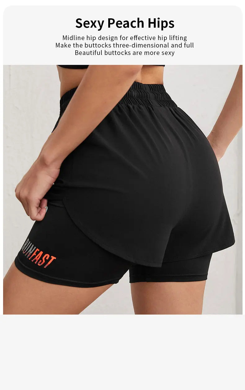 Short Fitness Feminino - Cintura Alta e Design Duplo