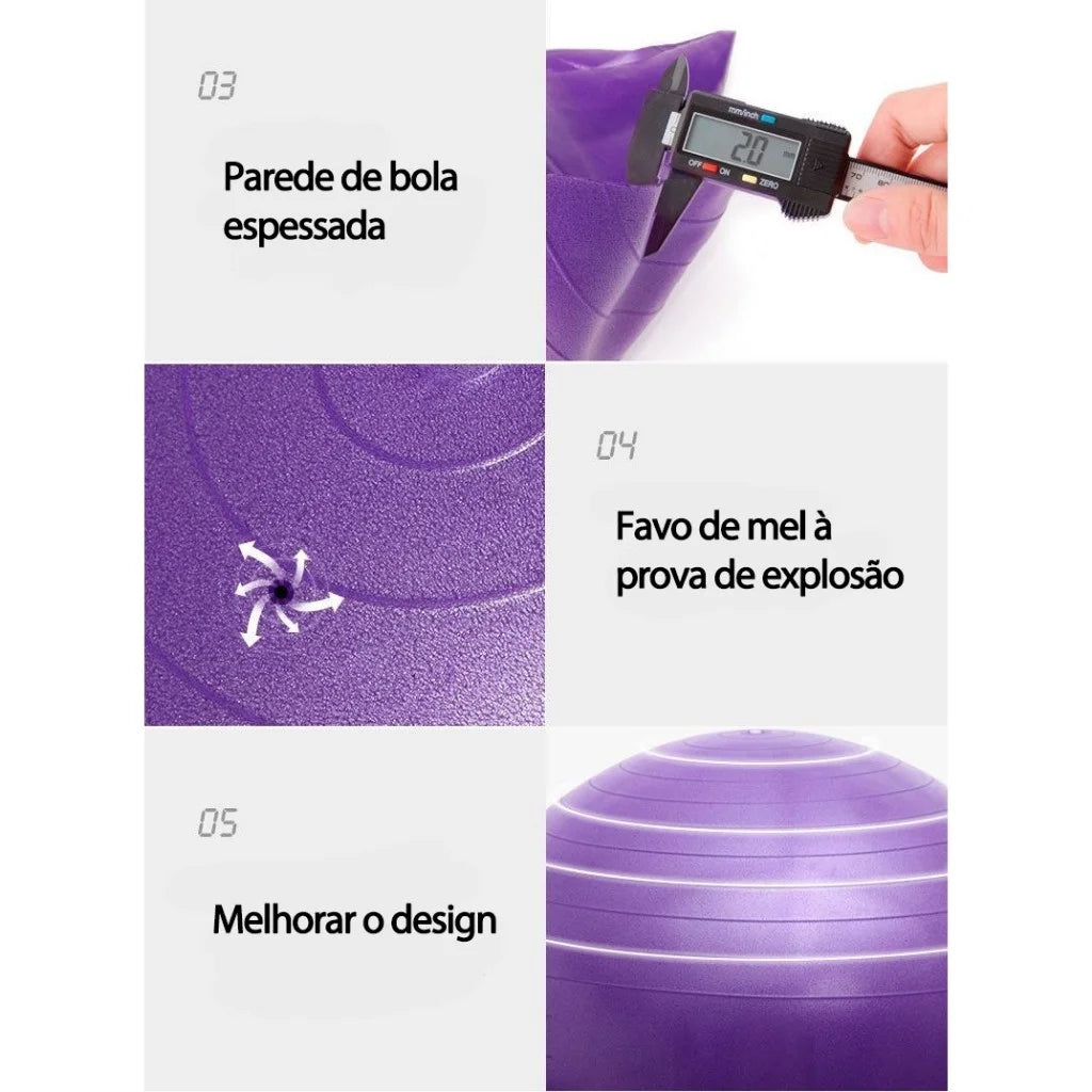 Bola de Pilates e Yoga – Estabilidade e Equilíbrio