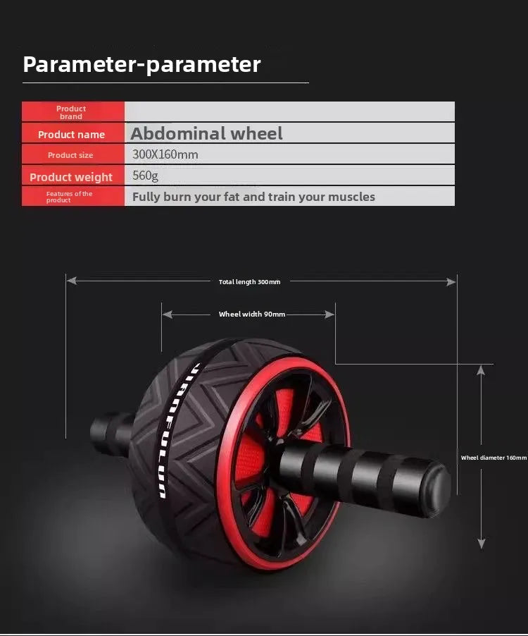 2026 New Fashion Non Slip Ab Roller Wheel For Strength Training Abs Core Workout Home Gym Fitness Equipment For Men Women