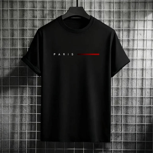 Camiseta Masculina Estampa Paris — Algodão Premium