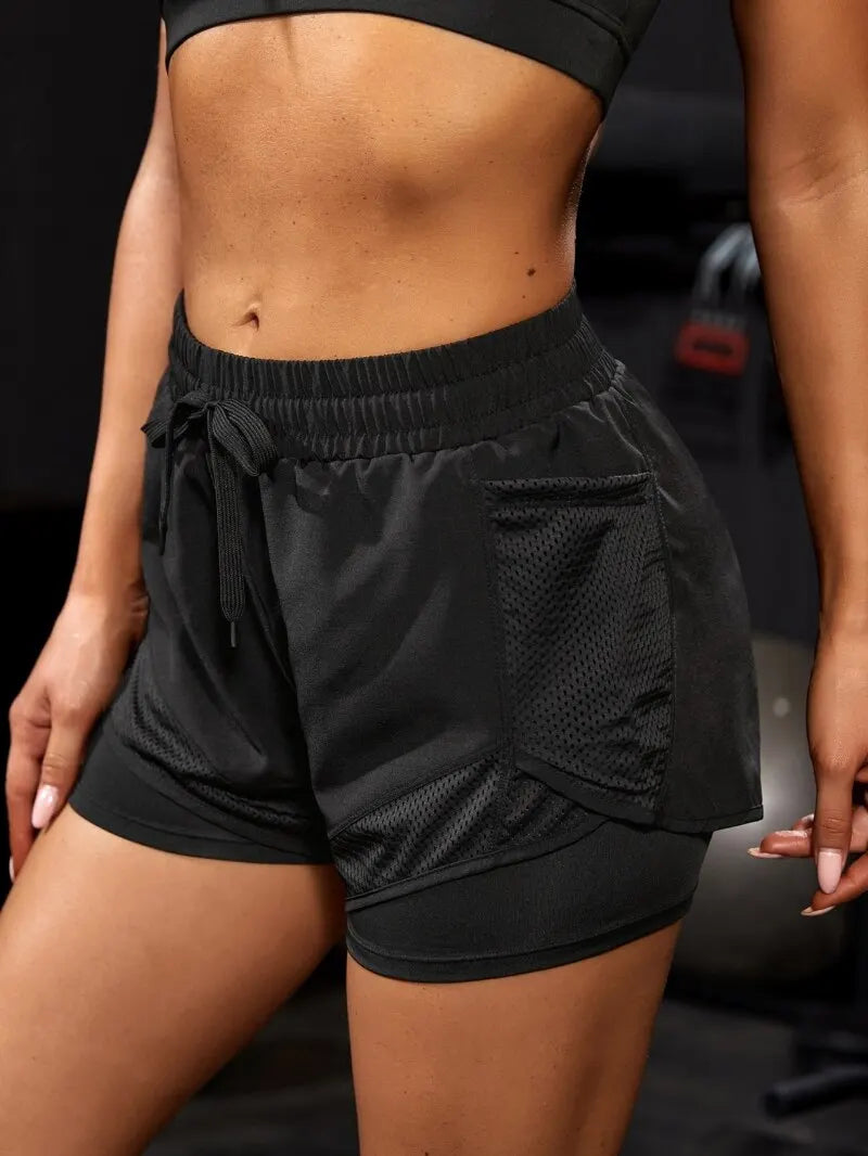 Short Feminino com Bolsos – Yoga e Corrida