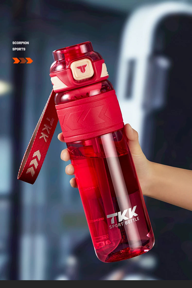 Garrafa Esportiva Tritan BPA Free | 600ml, 850ml e 1L com Canudo