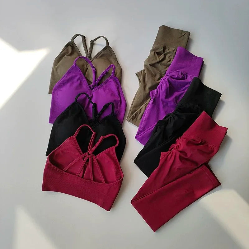 Conjunto Fitness Feminino Cintura Alta — Yoga e Corrida
