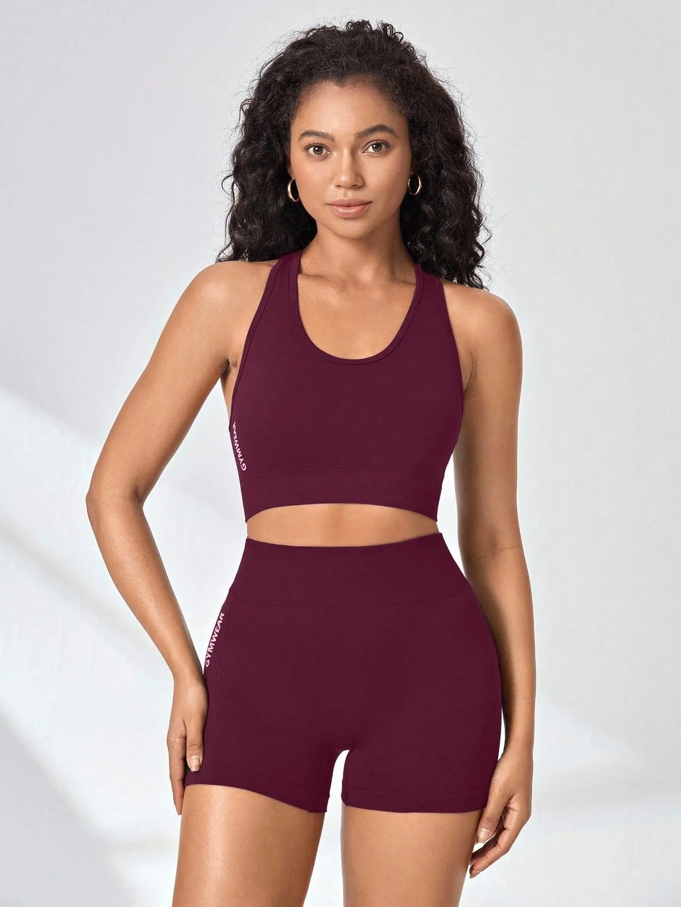 Conjunto Fitness Feminino Top + Shorts Seamless