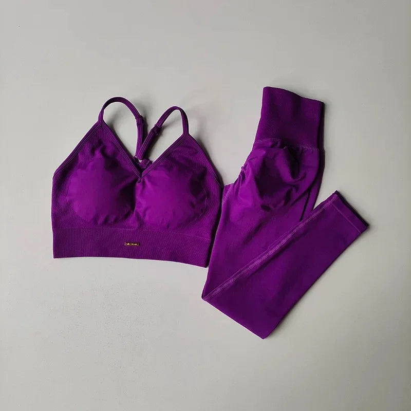 Conjunto Fitness Feminino Cintura Alta — Yoga e Corrida
