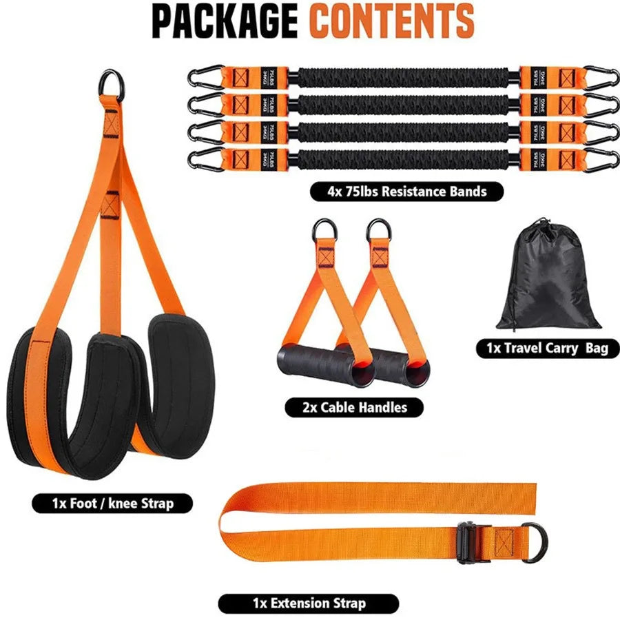 Kit Elástico de Resistência | Treino, Pull-up e Alongamento