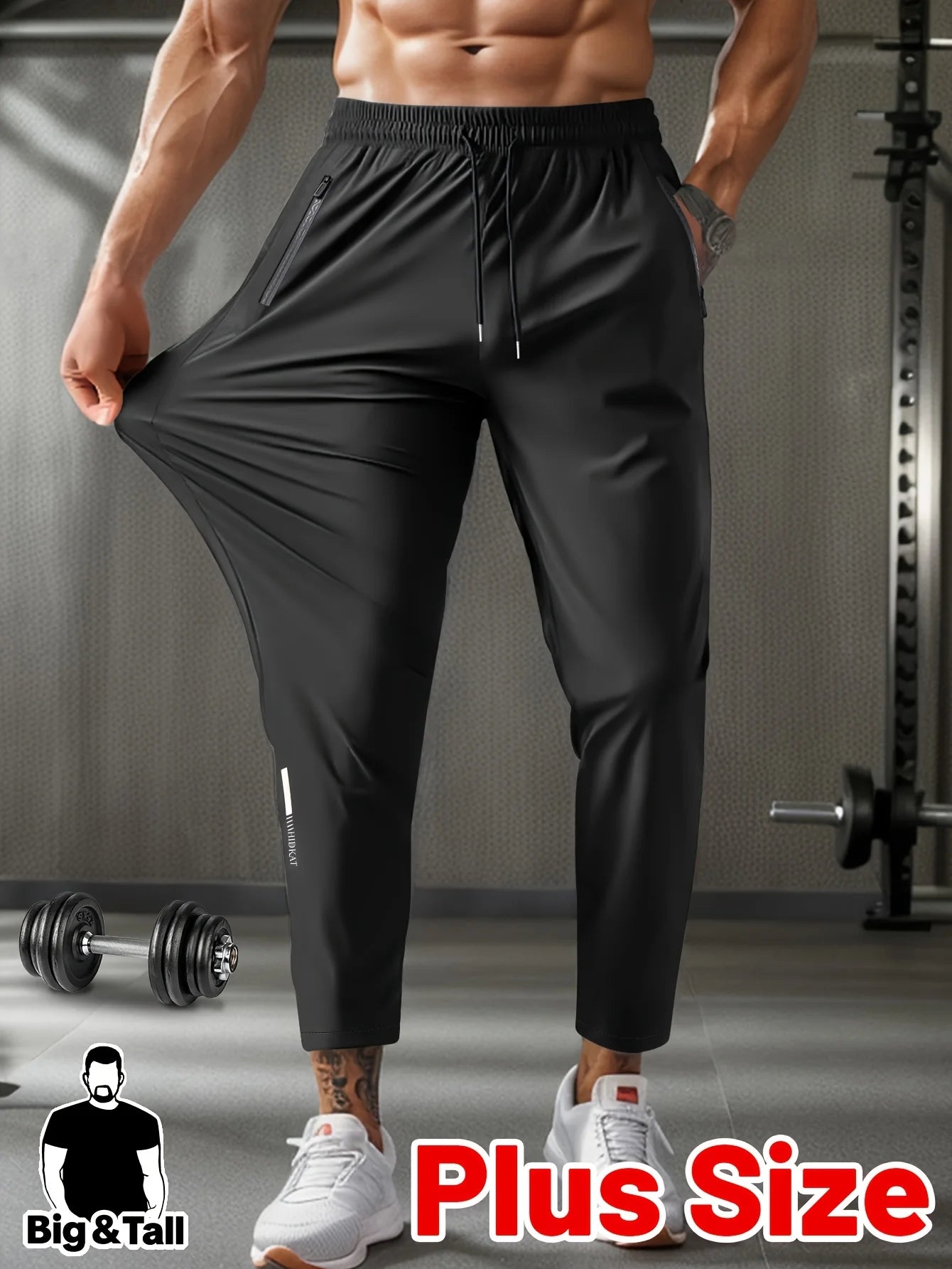 Calça Masculina Fitness Jogger com Elástico