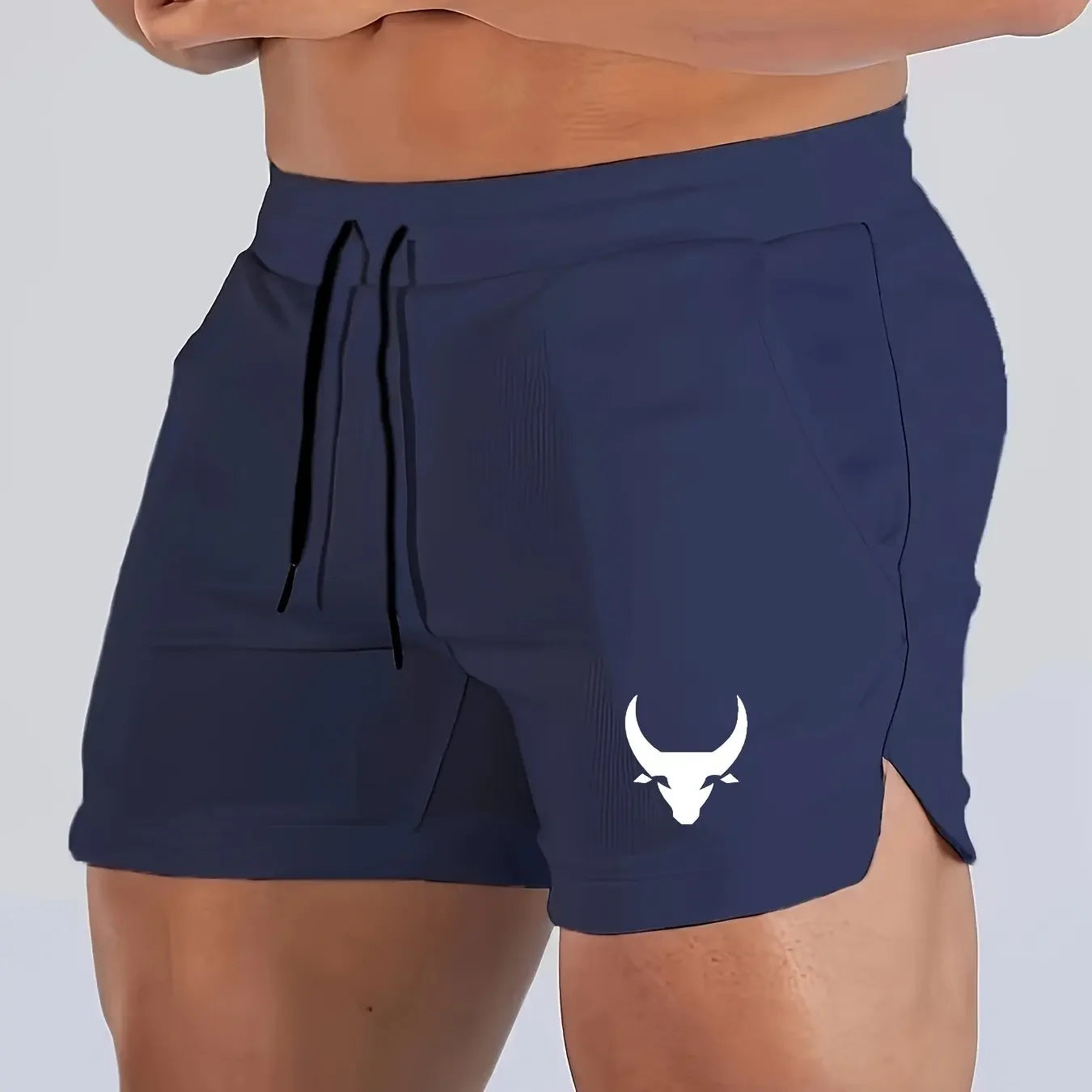 Shorts Fitness Masculino — Estampa Geométrica