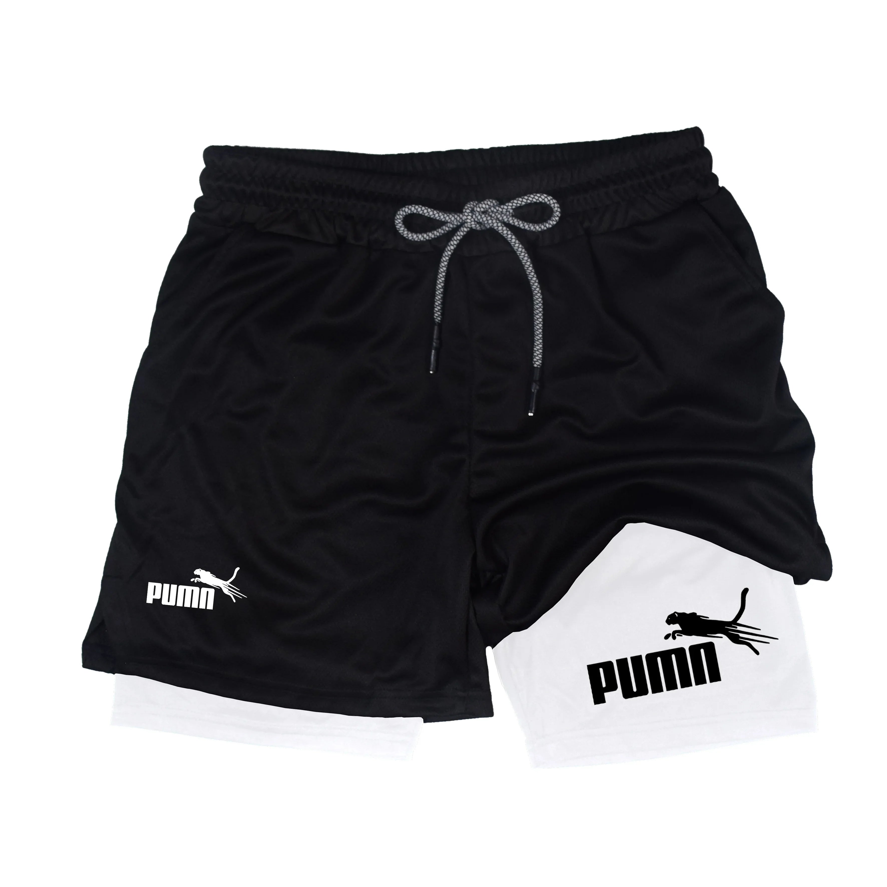 Short Masculino 2 em 1 com Compressão
