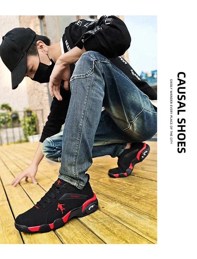 Tênis Masculino Casual | Couro Sintético e Solado EVA