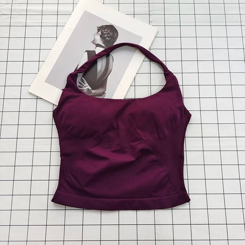 Conjunto Esportivo Feminino Cropped Halter