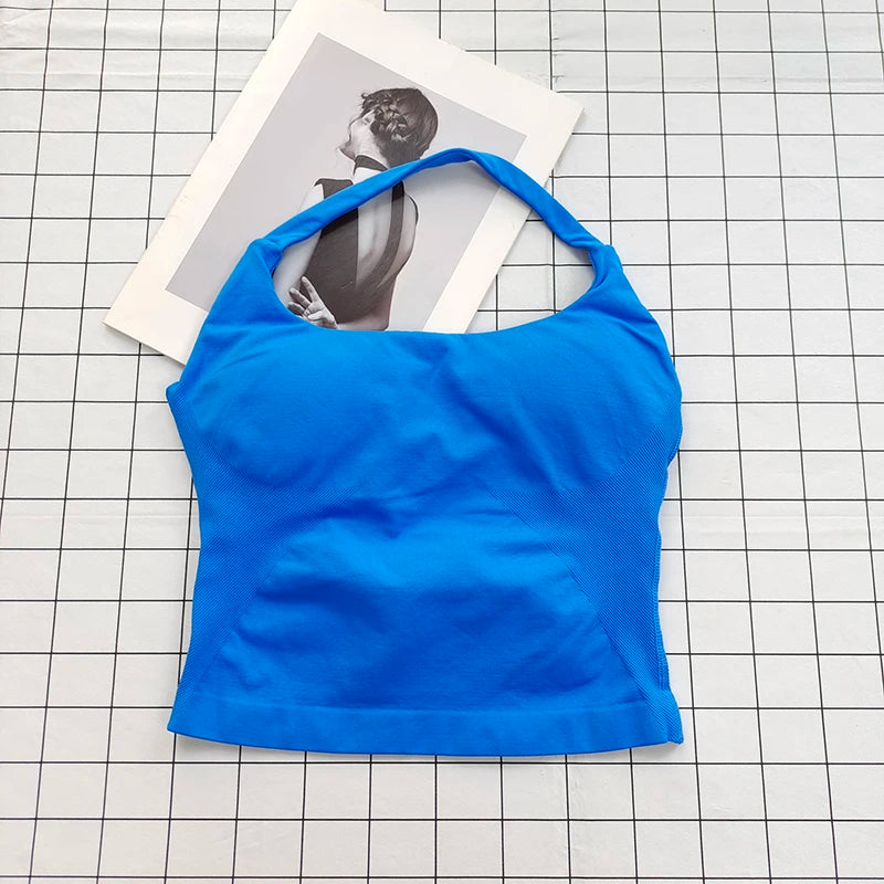 Conjunto Esportivo Feminino Cropped Halter