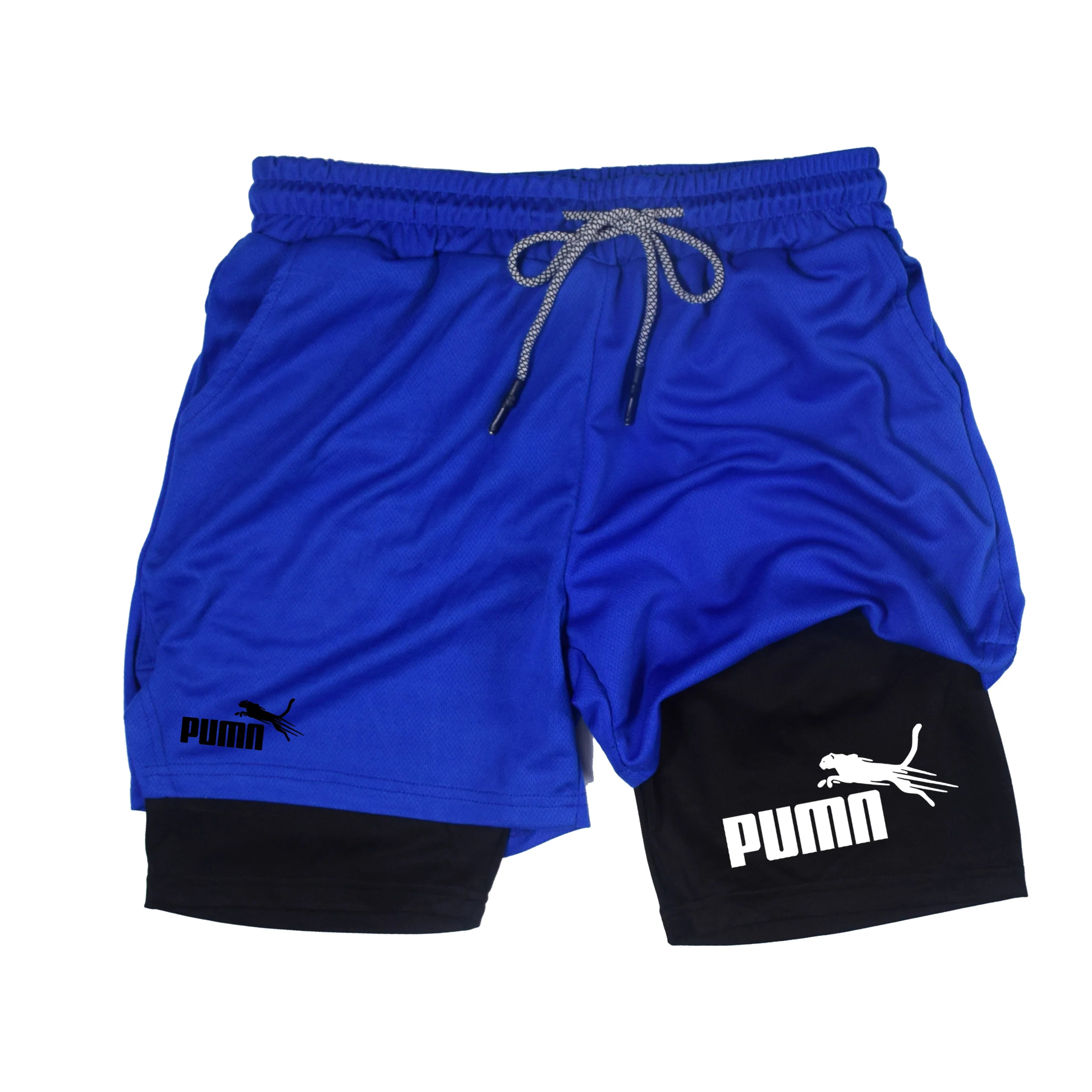 Short Masculino 2 em 1 com Compressão