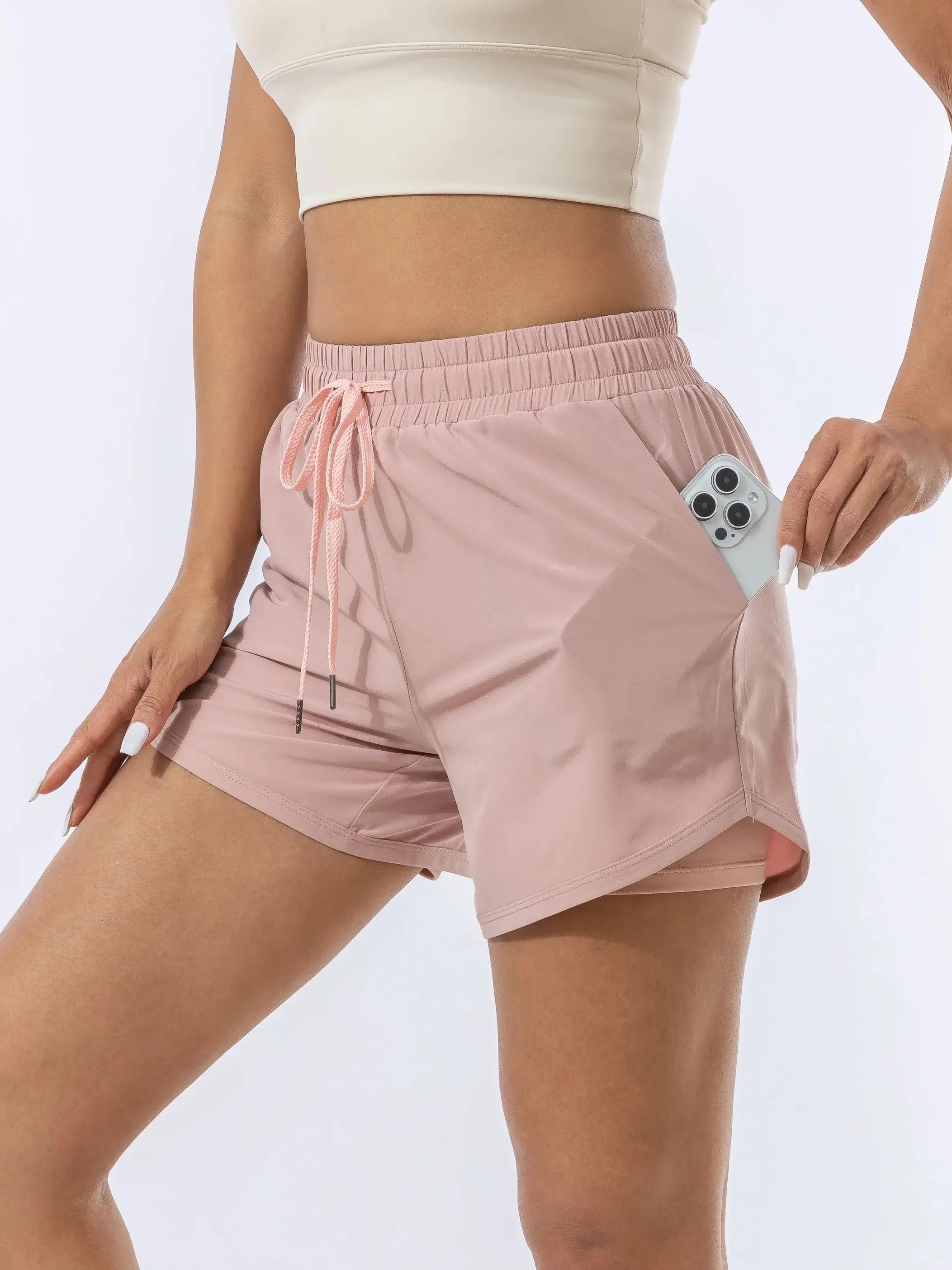 Short Feminino Esportivo – Secagem Rápida e Anti-Transparência