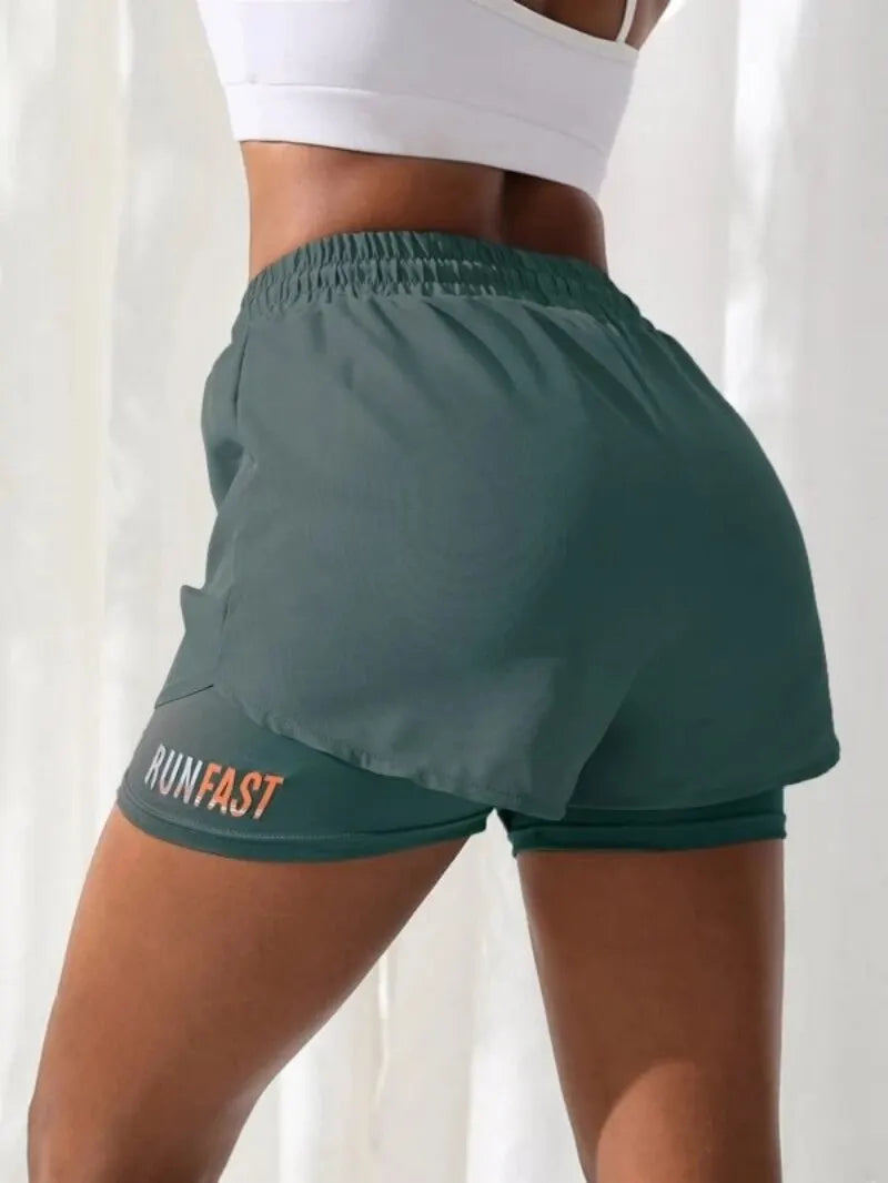 Short Fitness Feminino - Cintura Alta e Design Duplo